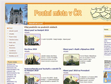 Tablet Screenshot of poutnimistacr.cz